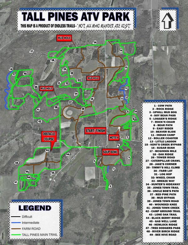Our Trails Tall Pines Atv Park 7775
